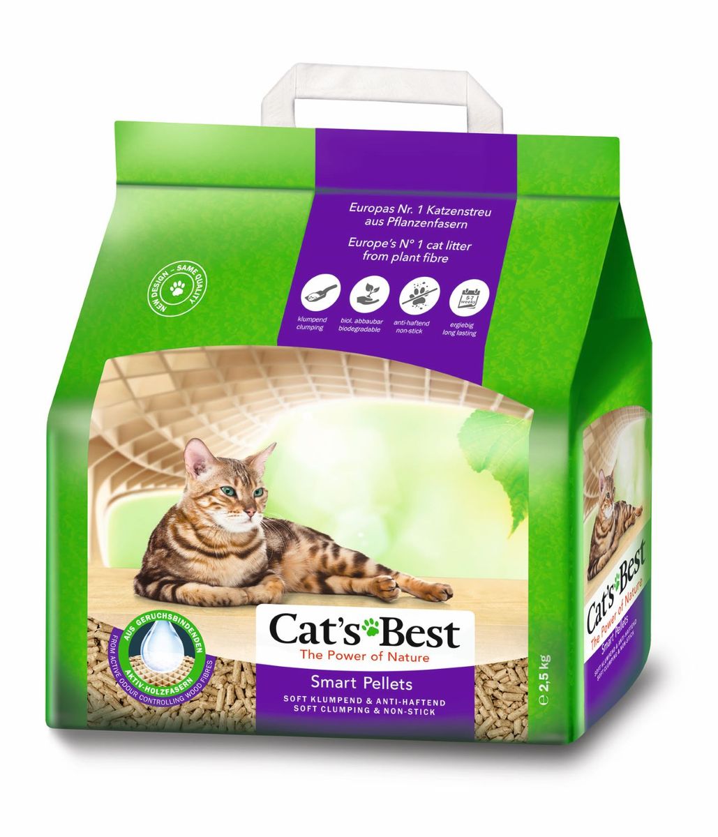 Cat s Best Smart Pellets 2.5Kg 5L Clumping ECO cat litter